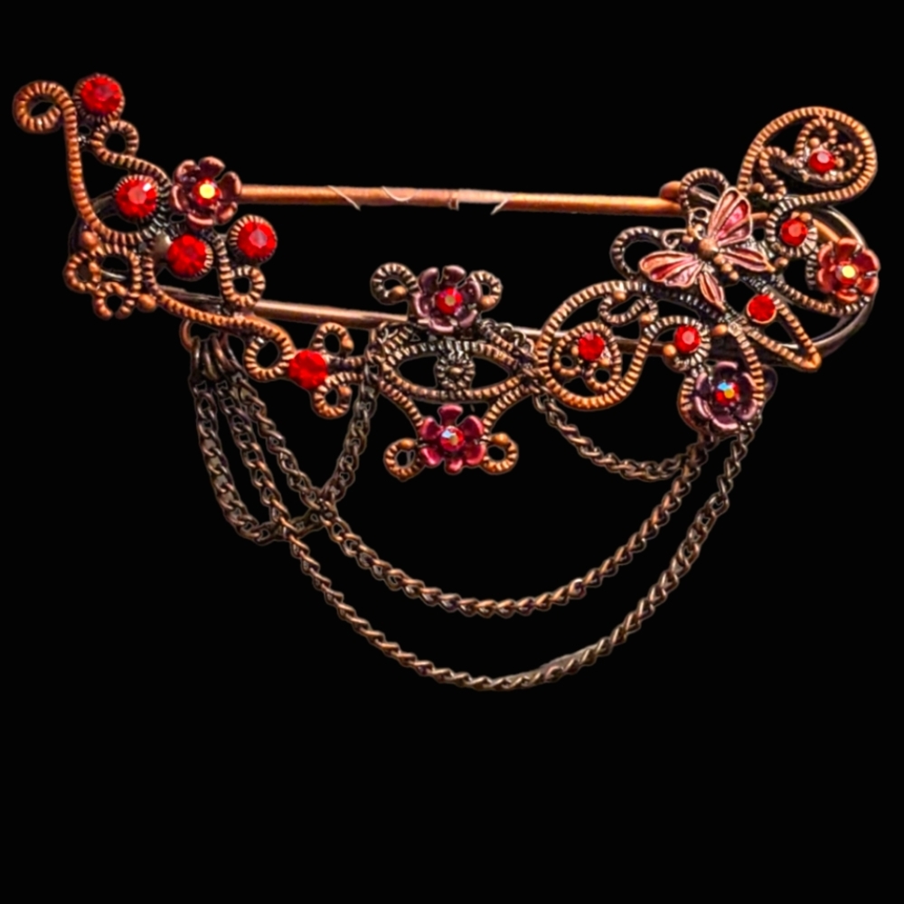 ❤️ Antique Bling Pin Brooch New Gift